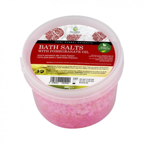 Bath Salts Pomegranate Oil